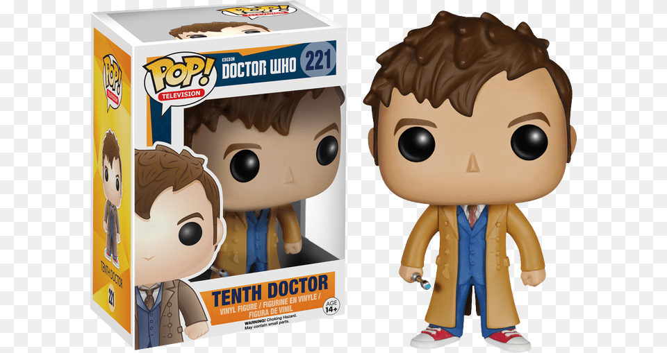 10th Doctor Funko Pop, Face, Head, Person, Baby Free Png Download