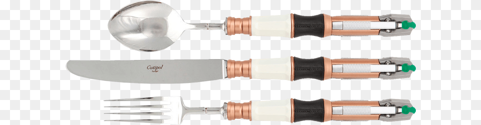 10th Doctor Sonic Screwdriver 3 Piece Cutlery Set Doctor Sonic Screwdriver, Fork, Spoon, Smoke Pipe Free Png