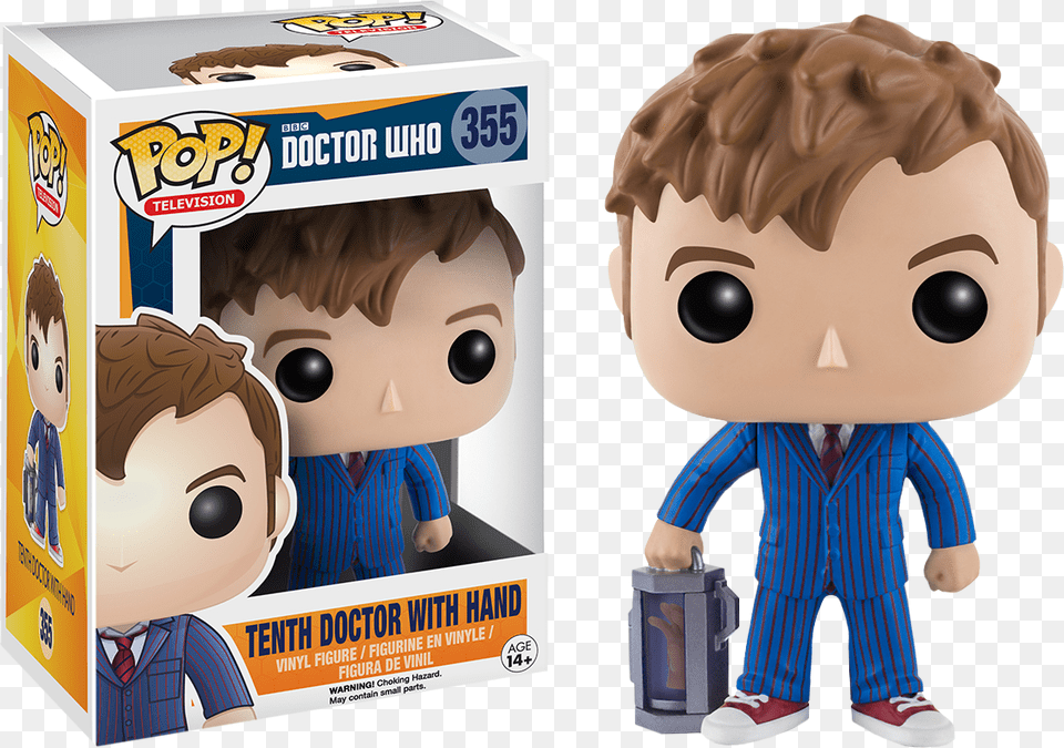 10th Doctor With Hand Pop Vinyl Figure Funko Pop Doctor Who Newest, Face, Head, Person, Baby Png Image
