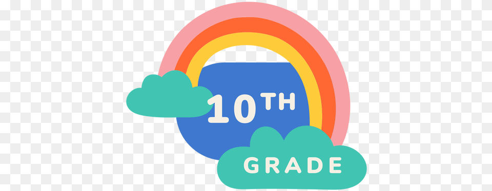 10th Grade Rainbow Label U0026 Svg Vector File Imgenes De Noveno Grado, Logo, Text, Number, Symbol Free Png Download
