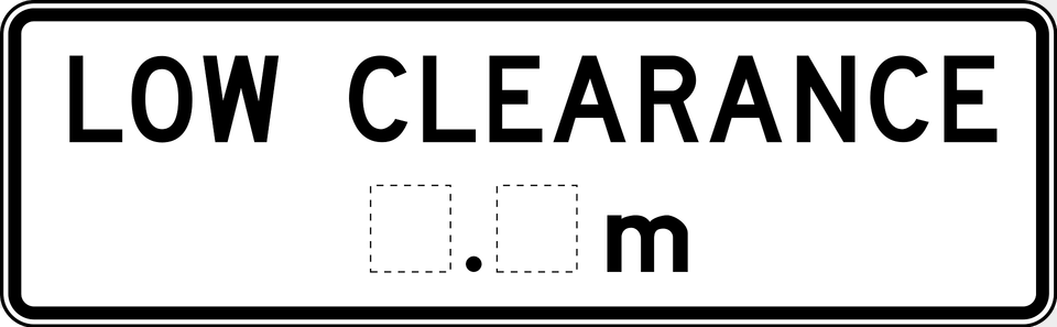 11 Low Clearance Marker Clipart, Sign, Symbol, Text Free Png Download