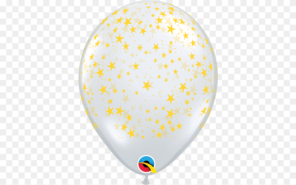 11 Stars Around Clear Wgold Stars 50ct Circle, Balloon Png