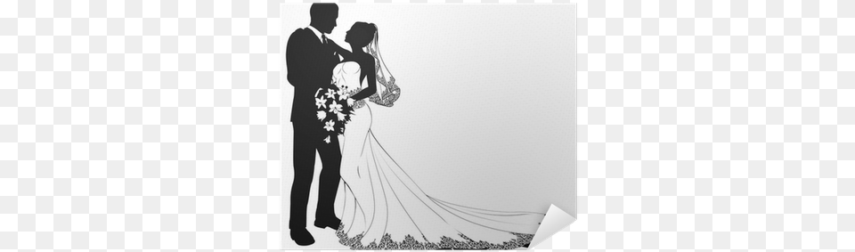 Bride And Groom Silhouette, Formal Wear, Clothing, Dress, Fashion Png