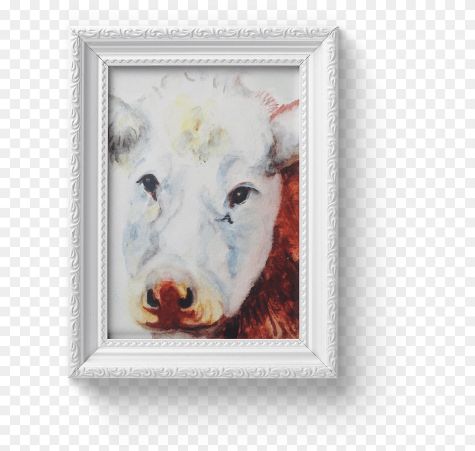 Cow Face, Art, Painting, Head, Person Png
