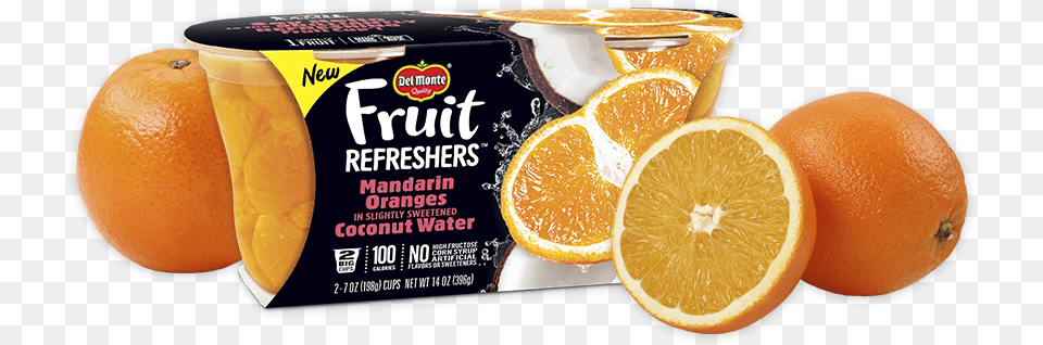 Del Monte Fruit Refreshers At Dollar Mandarin Oranges In Coconut Water, Beverage, Plant, Orange, Juice Free Png Download