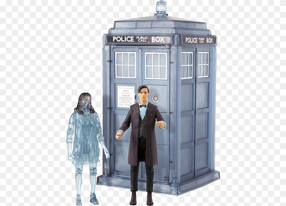 11th Doctor Tardis Toy, Clothing, Coat, Adult, Male Png Image