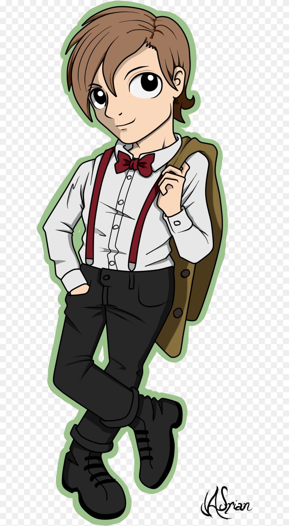 11th Doctorim Not Running Away From Things I Cartoon, Accessories, Publication, Formal Wear, Comics Free Png