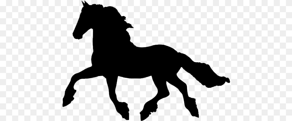 Horse Silhouette, Gray Free Png Download