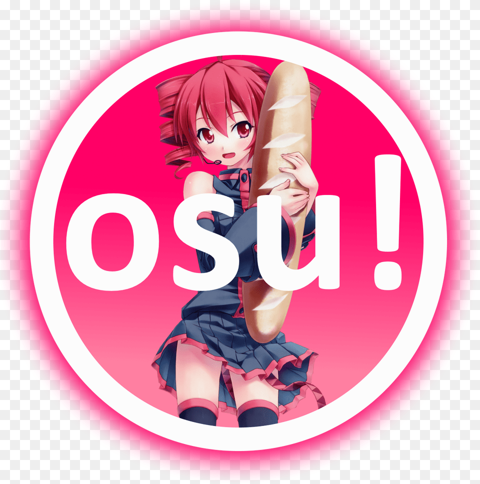 1280x1280 Osu Logos Kasane Teto By Jonathanmdful Osu, Book, Comics, Publication, Baby Png Image