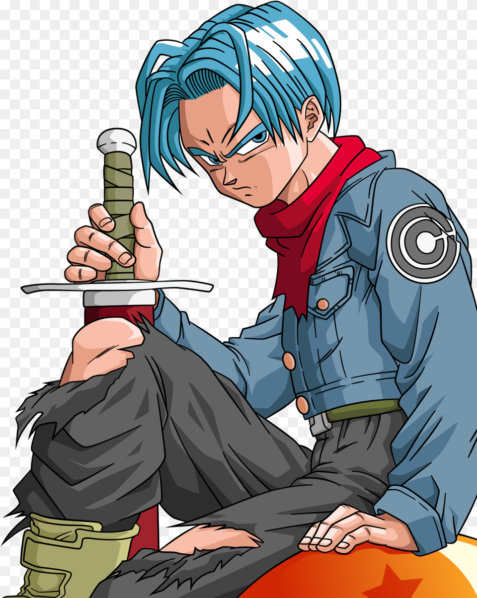 1280x1609 Future Trunks Dragonball Super By Trunks De Dragon Ball, Book, Comics, Publication, Adult Free Transparent Png