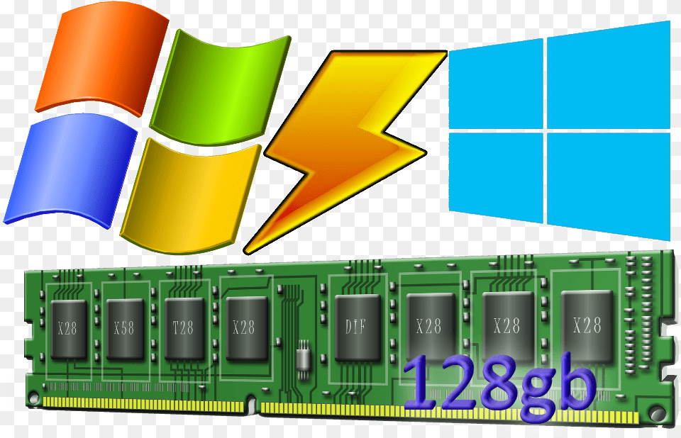 128gb Ram Patch Windows Xp Logo, Computer, Computer Hardware, Electronics, Hardware Free Transparent Png