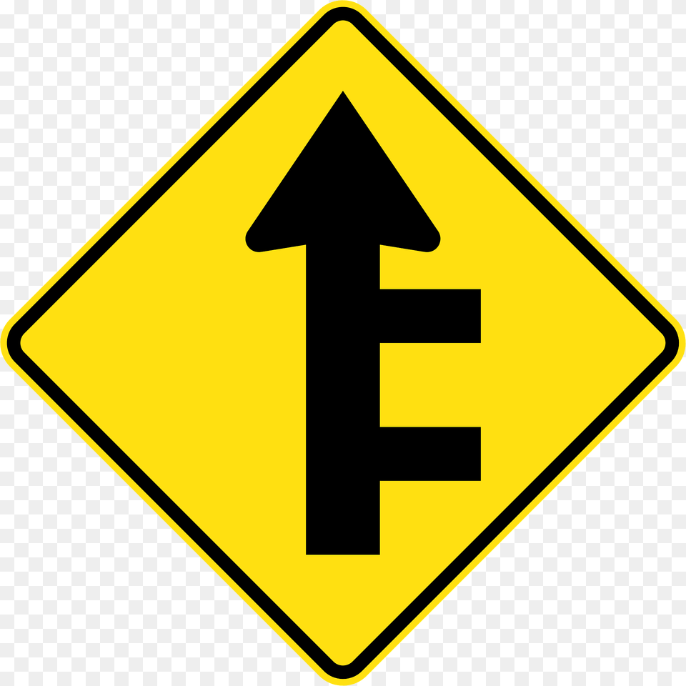 13 Double Side Road Intersections From Right Clipart, Sign, Symbol, Road Sign Free Transparent Png