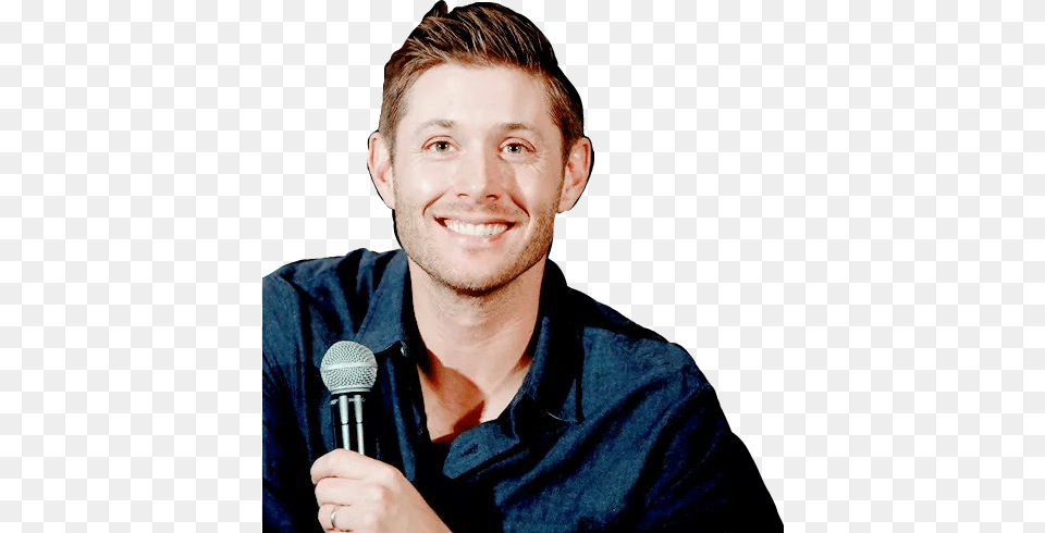 Dean Winchester, Person, Microphone, Photography, Portrait Free Png Download