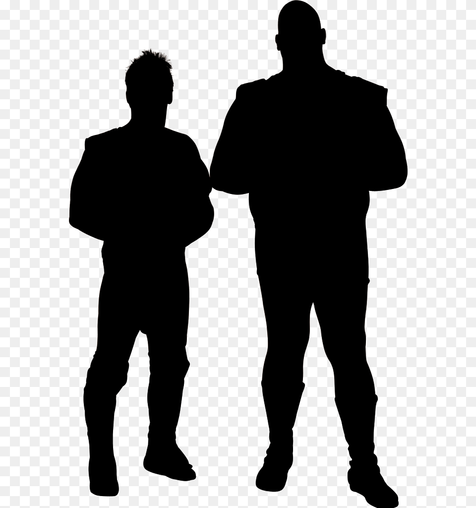 Wrestling Silhouette, Adult, Clothing, Long Sleeve, Male Free Png