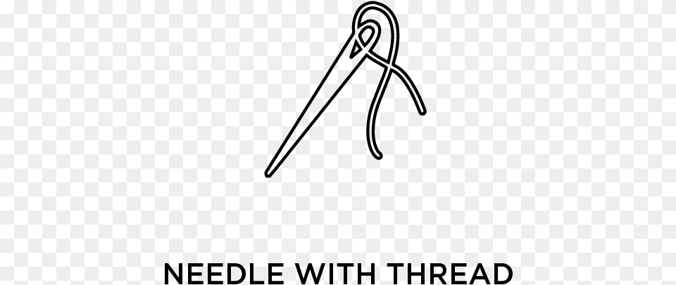 Needle And Thread, Gray Free Png Download