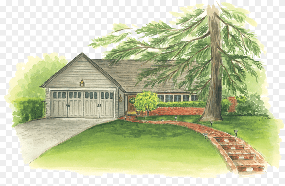 1370 46th Street Painting, Architecture, Plant, Housing, House Png Image