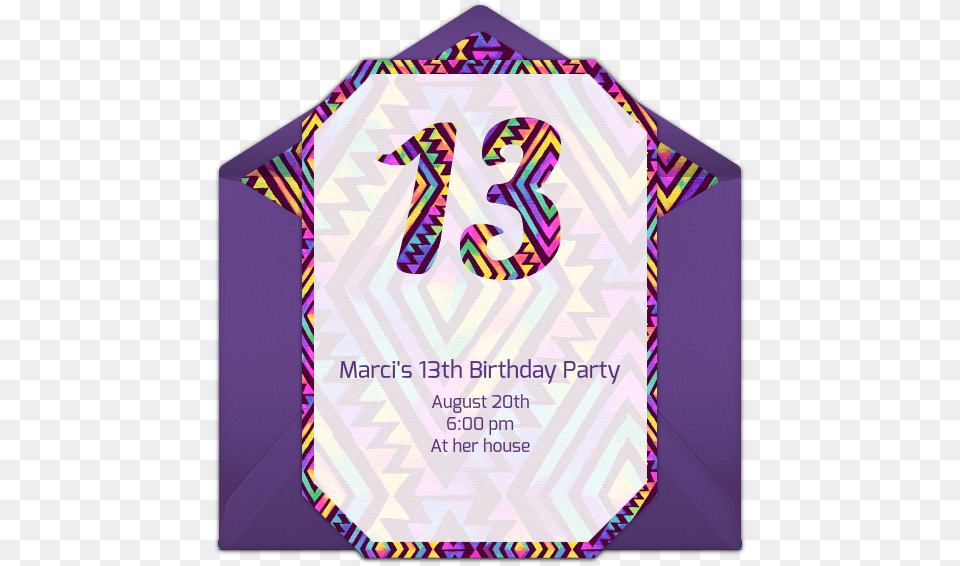 13th Birthday Party Invitations Free, Advertisement, Poster, Text Png Image