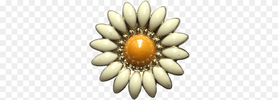 14 Whiteorange Flower Concho Screw Back Zinc C2146 Lovely, Accessories, Brooch, Jewelry Free Png Download