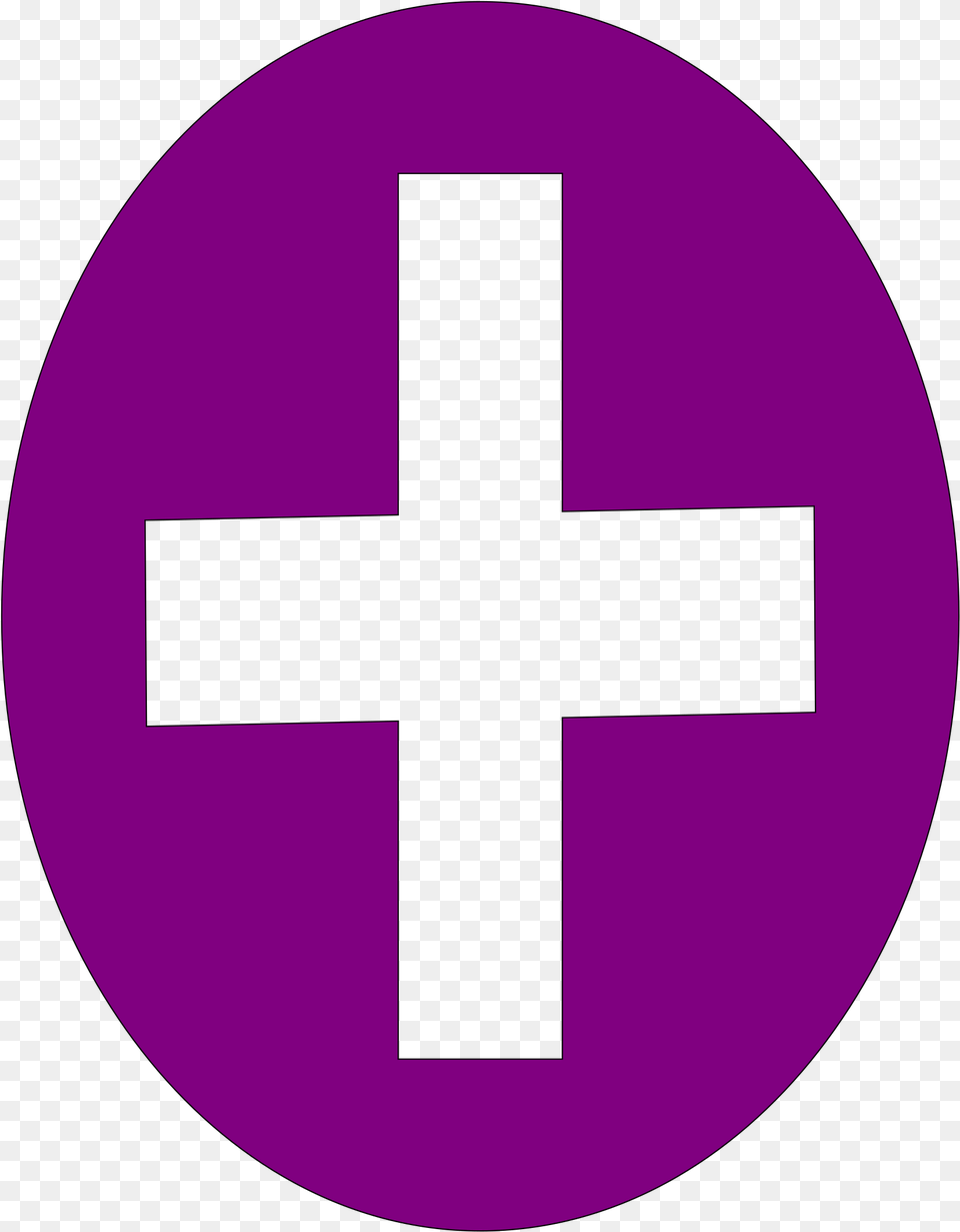 Circulo, Cross, Symbol, Purple, Disk Free Png