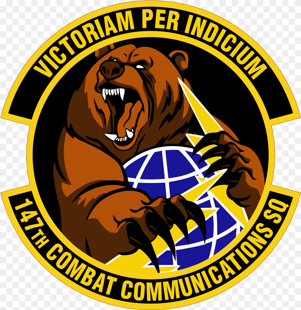 147th Combat Communications Squadron 87 Fss, Logo, Mammal, Animal, Lion Free Png Download