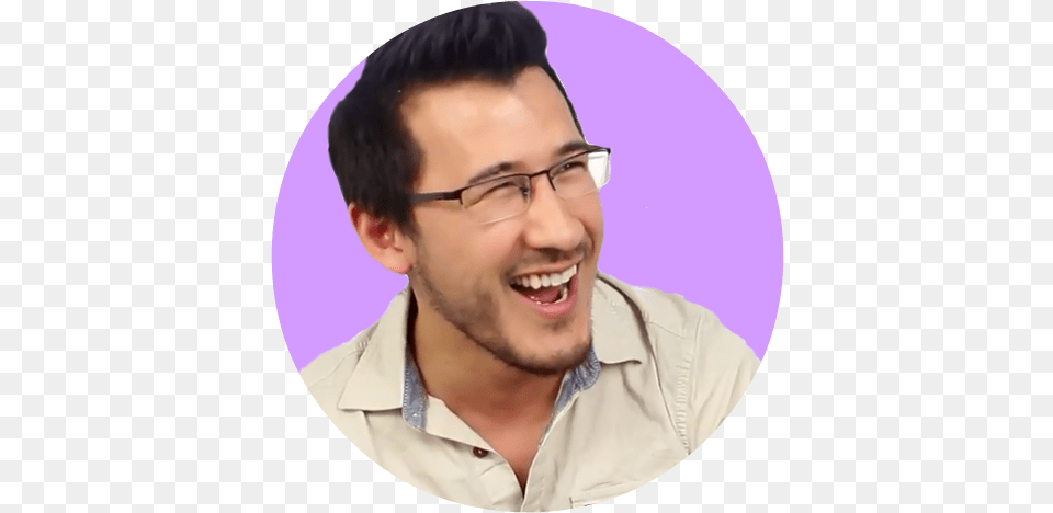 Markiplier, Face, Happy, Head, Laughing Png