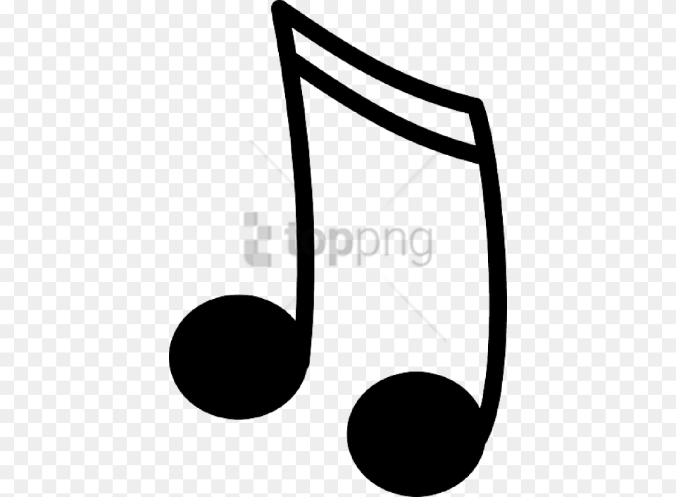 15 Black Music Note Icon Image Clip Art Music Note, Text, Stencil Png