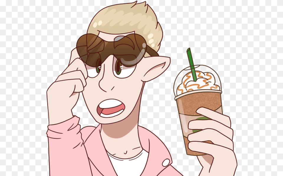 15 Minutes Late With Starbucks Know Your Meme Illustration, Cream, Dessert, Food, Ice Cream Png Image