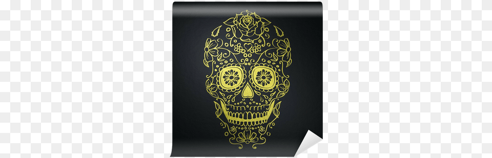 Sugar Skull, Blackboard, Art, Text Png Image