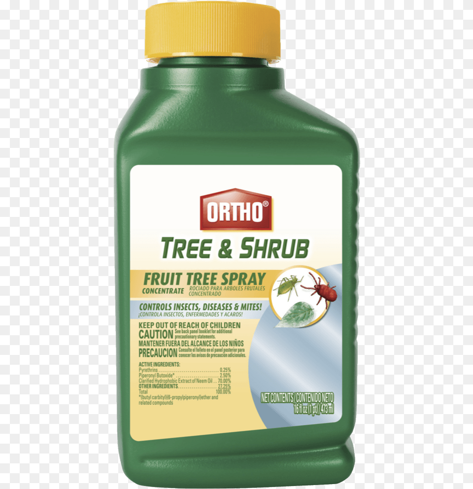 Scotts Ortho Roundup Fruit Tree Spray Fruit Tree, Bottle, Animal, Food, Invertebrate Png Image