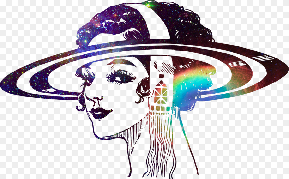 Psychedelic, Adult, Female, Person, Woman Free Png Download