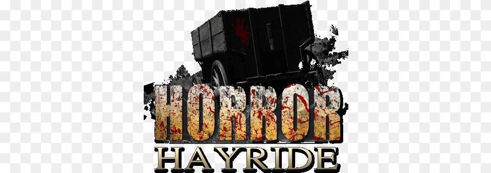Haunted House, Advertisement, Transportation, Vehicle, Wagon Free Png Download