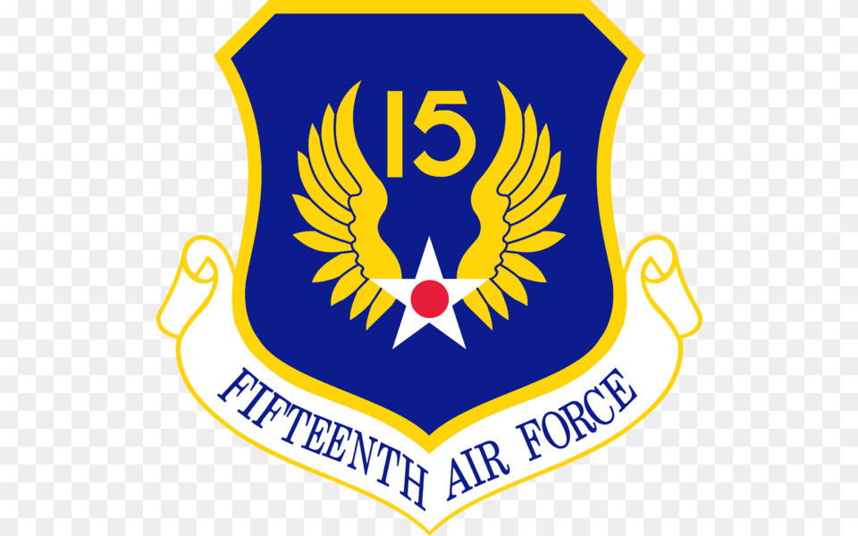 15th Air Force Us Air Force Air Force Global Strike Command Logo, Badge, Symbol, Emblem Free Png