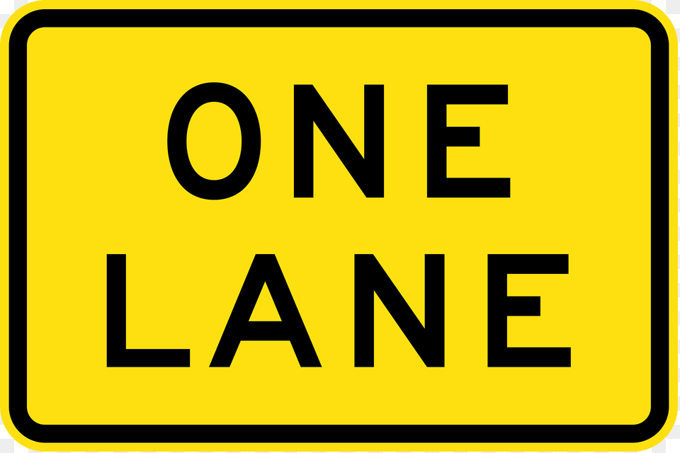 16 One Lane Clipart, Sign, Symbol, Road Sign, Scoreboard Free Png Download