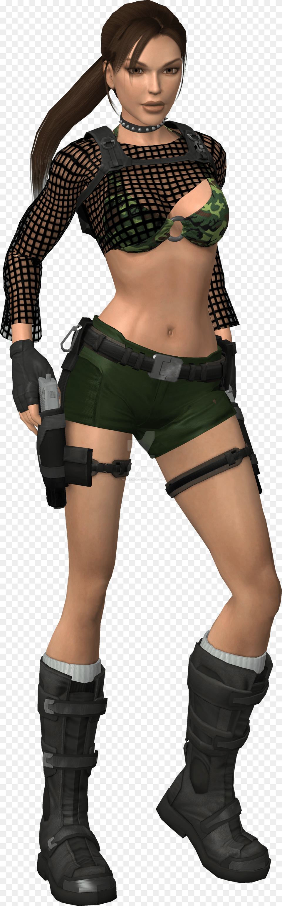 Lara Croft, Person, Clothing, Costume, Necklace Free Png