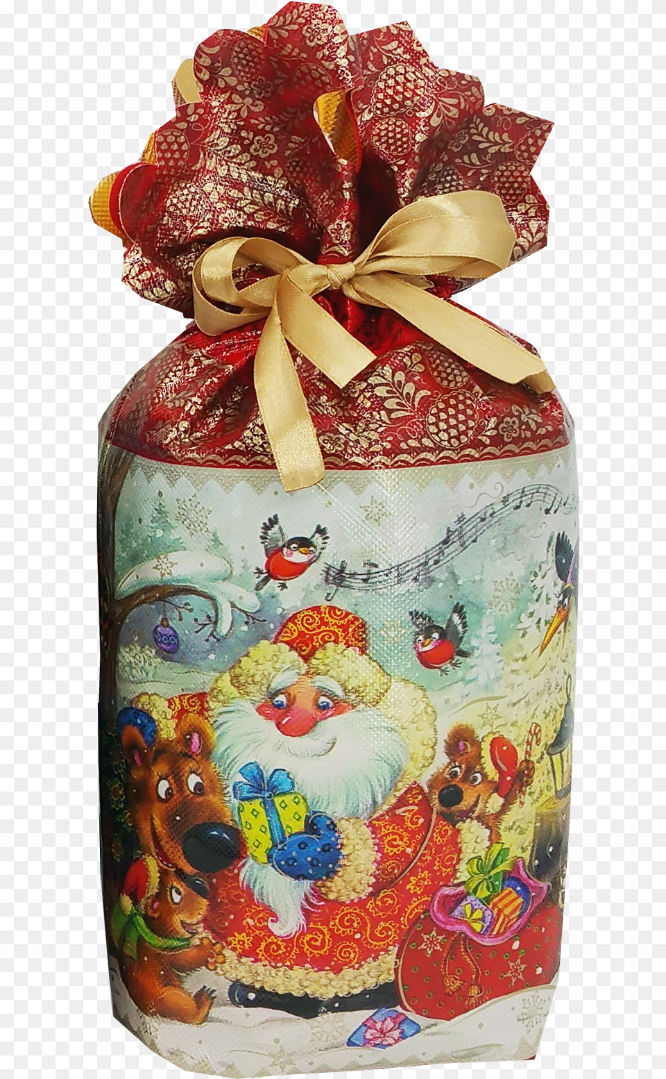 Ded Wrapping Paper, Jar, Animal, Bird, Adult Free Png Download
