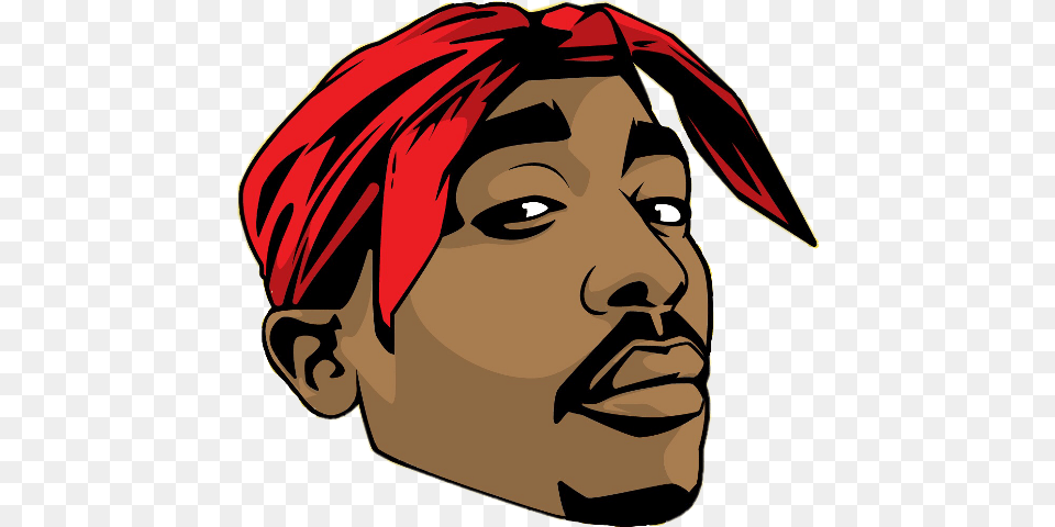 Tupac, Person, Portrait, Face, Photography Free Transparent Png