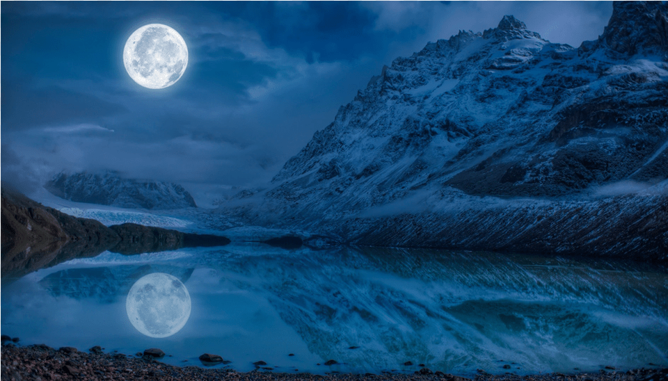 Blue Moon, Astronomy, Full Moon, Nature, Night Free Transparent Png