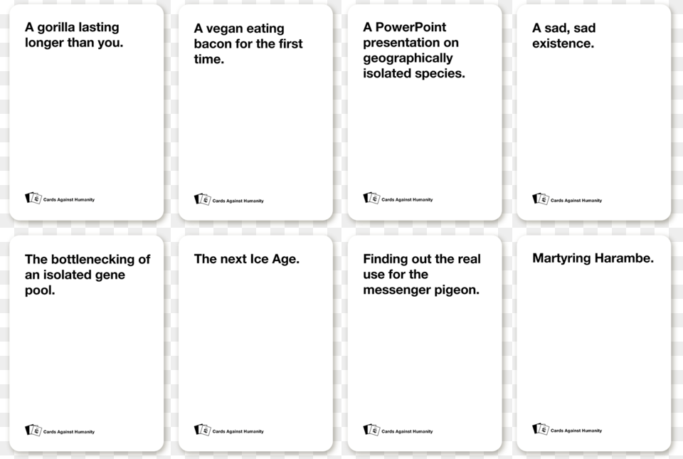 Cards Against Humanity, Page, Text Png Image