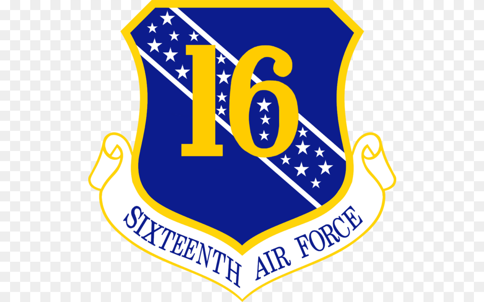 16th Air Force Us Air Force 16th Air Force, Badge, Logo, Symbol, Flag Png Image