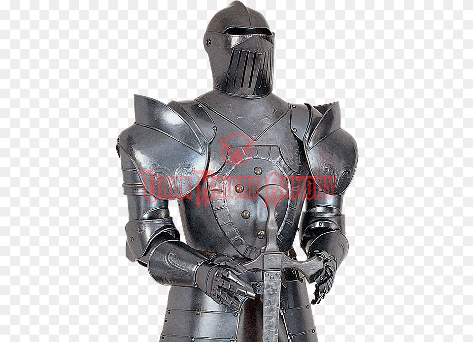 16th Century Italian Full Suit Of Armor With Sword 16th Century Italian Suit Of Armor, Adult, Male, Man, Person Png Image