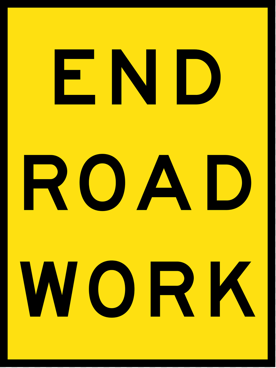 17 End Roadwork Clipart, Sign, Symbol, Road Sign, Scoreboard Free Transparent Png