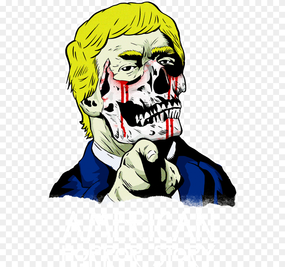 Donald Trump American Horror Story Illustration, Publication, Advertisement, Book, Poster Free Transparent Png