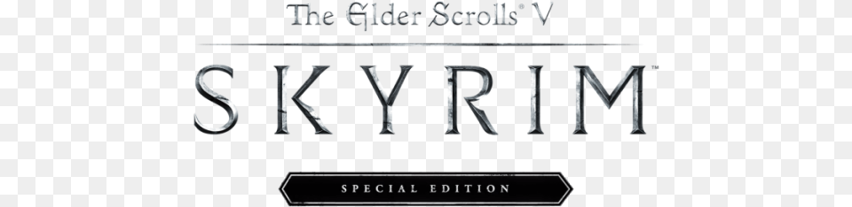 Journey Back To Tamriel In Skyrim Special Elder Scrolls Skyrim Logo, Text, Book, Publication, Symbol Free Png