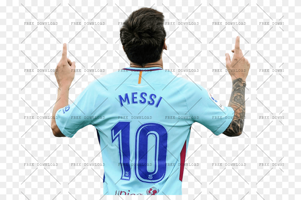 18 Barcelona Away Messi, Adult, Person, Man, Male Png Image