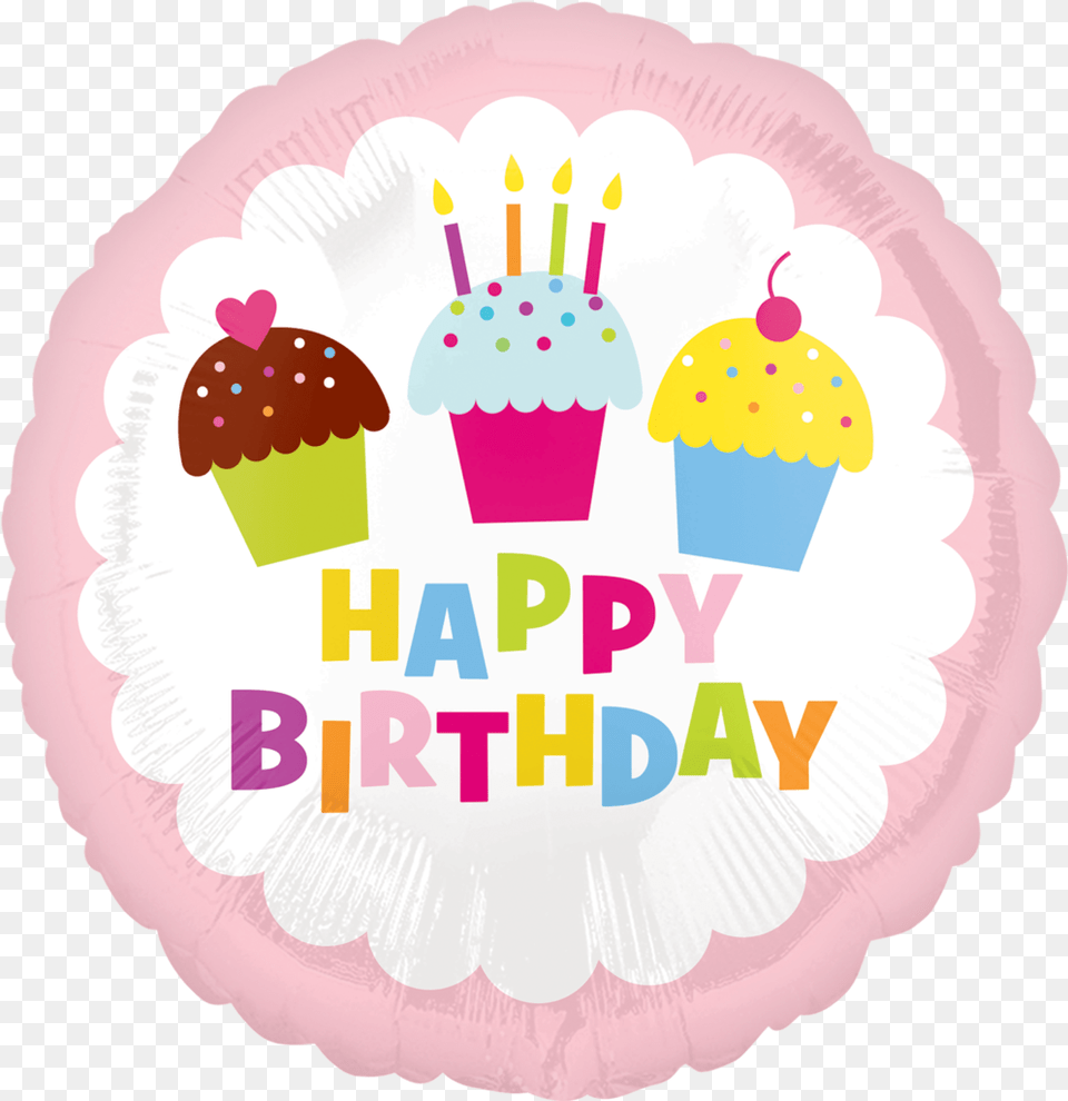 18 Happy Birthday Cupcake Birthday Party, Birthday Cake, Cake, Cream, Dessert Png