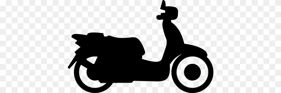 18 Wheeler Public Domain Vectors Scooter Clip Art, Gray Free Transparent Png