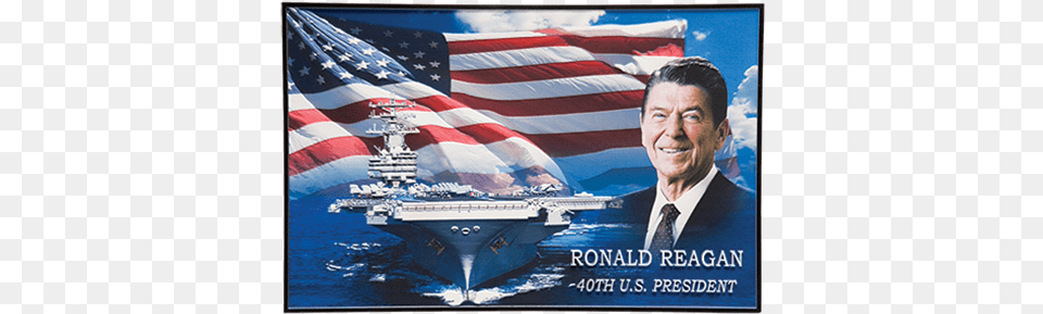 Ronald Reagan, American Flag, Flag, Male, Adult Free Transparent Png