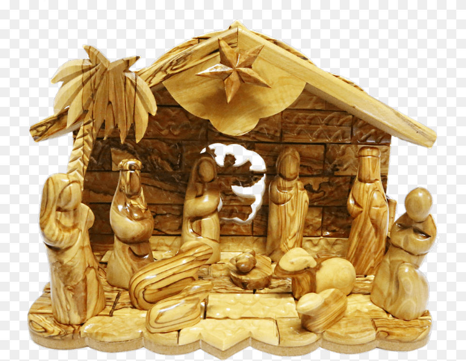Nativity Scene, Wood, Person, Ivory, Adult Free Png Download