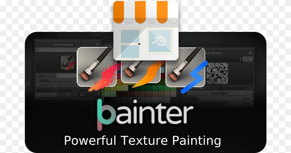 Substance Painter Logo, Brush, Device, Tool, Computer Png Image