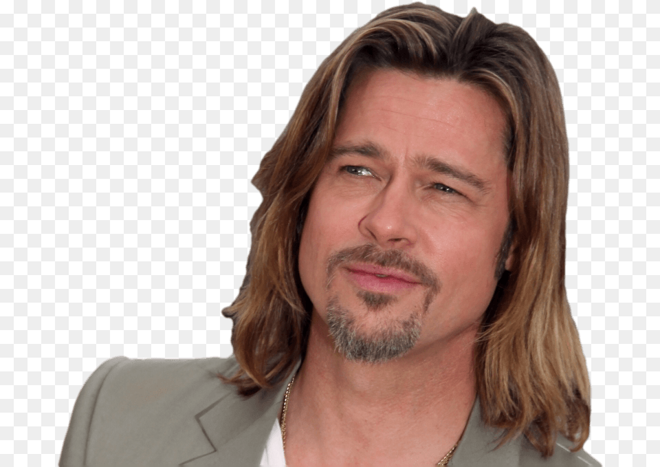 Brad Pitt, Person, Adult, Beard, Photography Free Png Download